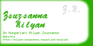 zsuzsanna milyan business card